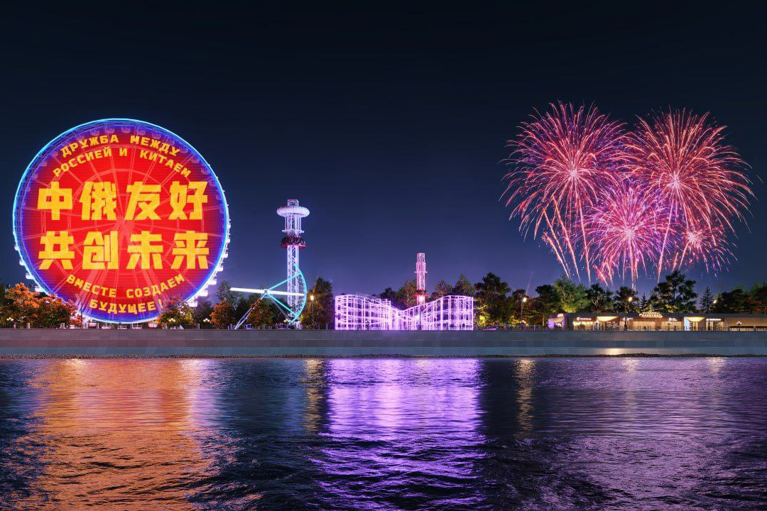 У амурского колеса обозрения будет двухсторонний интерактивный экран. Проект