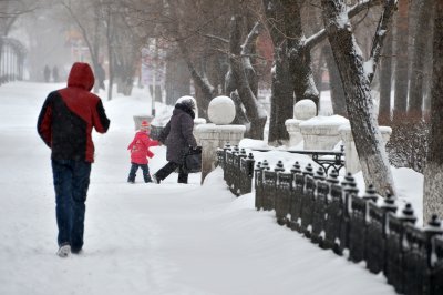 В последнюю субботу ноября в Амурской области снег и сильный ветер