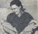 1957. Евдокия Андреевна Путилова и ее близнецы.