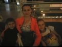 Семья Евдокимовых перед отъездом на вокзале Москвы