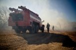 В Приамурье при тушении пала в огне пострадал водитель пожарной машины