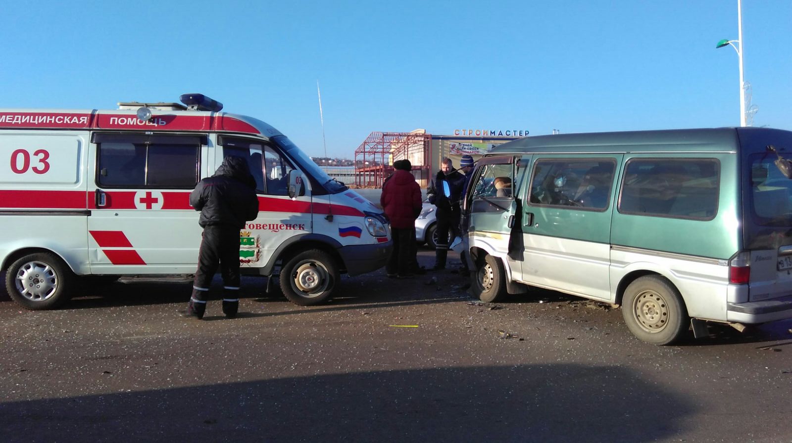 В микрорайоне Благовещенска столкнулись пять автомобилей — Амурская правда,  новости Благовещенска и Амурской области