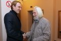 Андрей Бурковский с коллегой по театру Станиславом Любшиным.