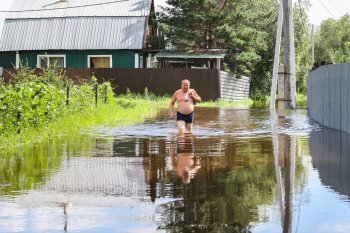 «У порога ловим карасей»: садовый поселок под Благовещенском уходит под воду