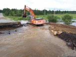 В Приамурье восстановили более 30 километров размытых дорог