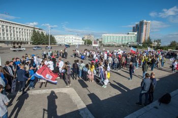 В Благовещенске впервые прошел студенческий парад