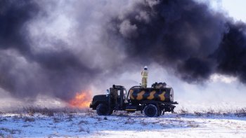 Сельские старосты и защита от огня: в Ивановке прошли учения по тушению пожаров (фоторепортаж)