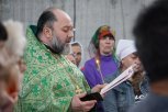 Первые службы прошли в строящемся храме микрорайона Благовещенска