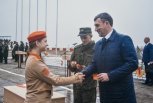 Василий Орлов вручил удостоверения начинающим юнармейцам
