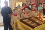 Курсанты ДВОКУ и юнармейцы помолились главной иконе Вооруженных сил РФ
