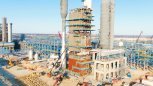 Монтаж 77-метрового блока охлаждения газа закончили на ГПЗ
