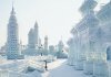 Высота фигур на фестивале ледовых скульптур в Харбине достигает 46 метров (фоторепортаж)
