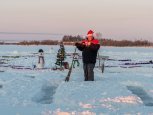 Амурский ледовый художник встретил день рождения в кругу друзей