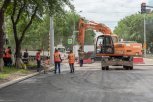 В Благовещенске по улице Калинина полностью перекрывают перекресток