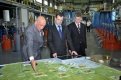 Президент с интересом изучил схему-макет области с объектами предприятий «Петропавловска».