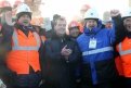 Дмитрий Медведев принял участие в церемонии укладки «золотого звена» Амуро-Якутской магистрали.