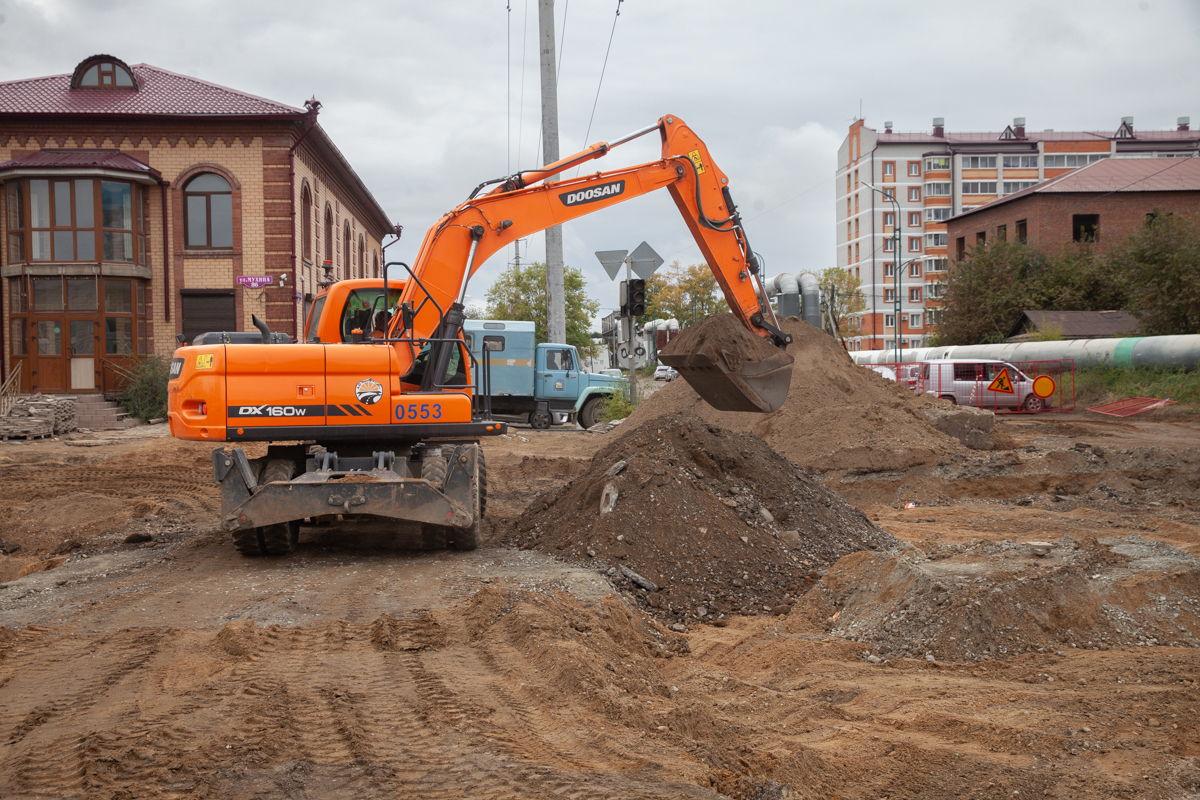 Дорожники обещают завершить работы на Мухина в Благовещенске до конца