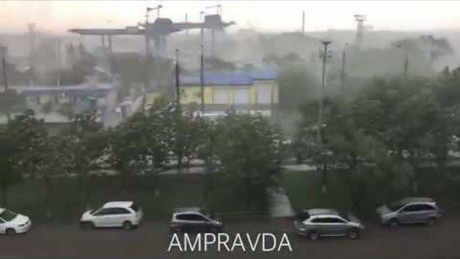 В Благовещенске прошел тропический ливень. 22.08.2018