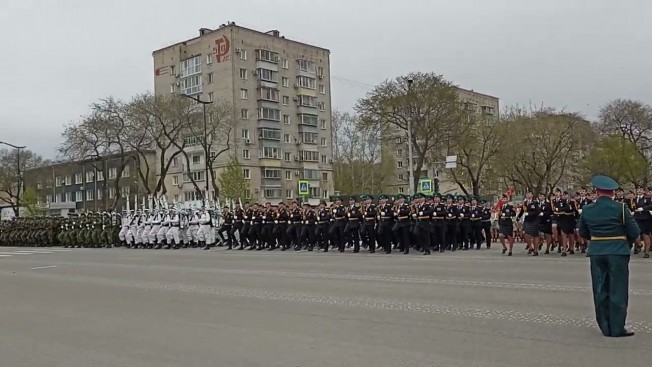 Парад Победы 9 мая в Благовещенске