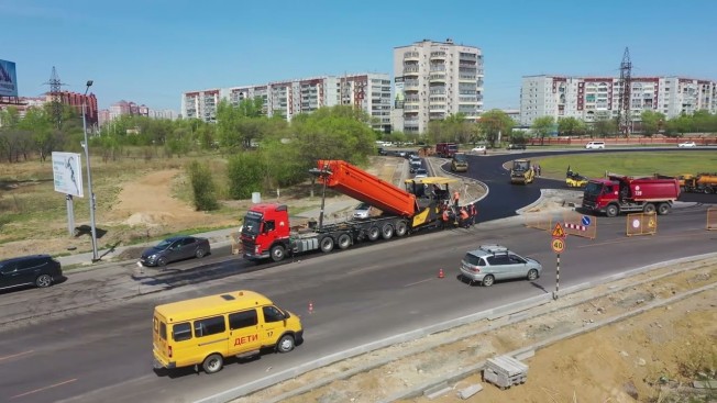 Ремонт круговой развязки на Калинина в Благовещенске на финишной прямой