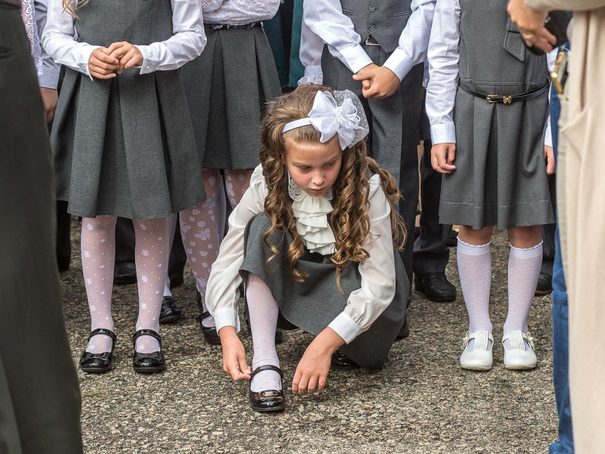 В Приамурье 11,5 тысячи детей пошли в первый класс. Первосентябрьский фоторепортаж