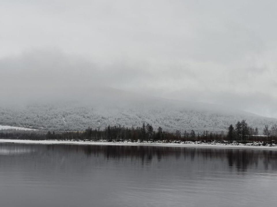 Первый снег выпал в Тындинском районе