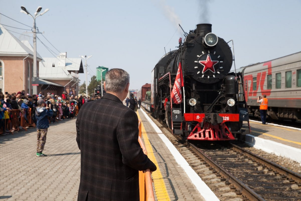 Поезд Победы отправился из Благовещенска по Приамурью (фото, расписание)