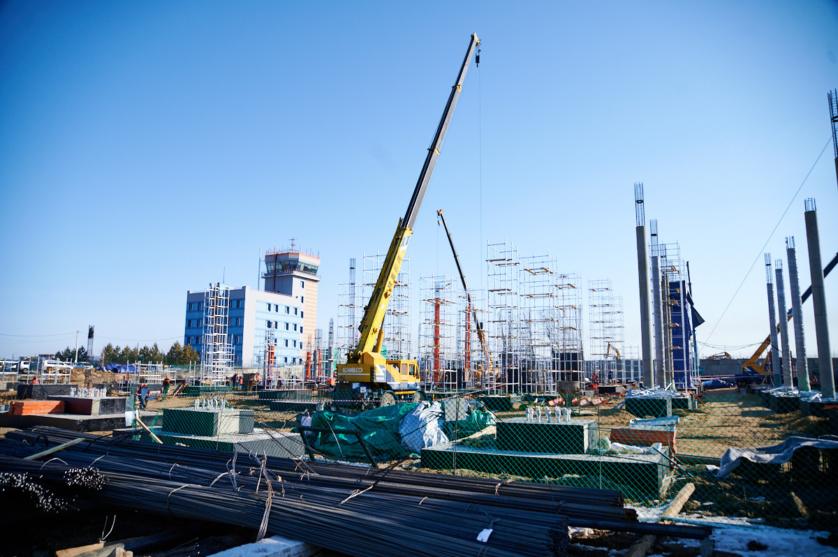 300 колонн для нового аэропорта: как возводят здание международного аэровокзала в Благовещенске