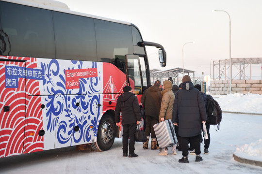 мост благовещенск хэйхэ китай автобус