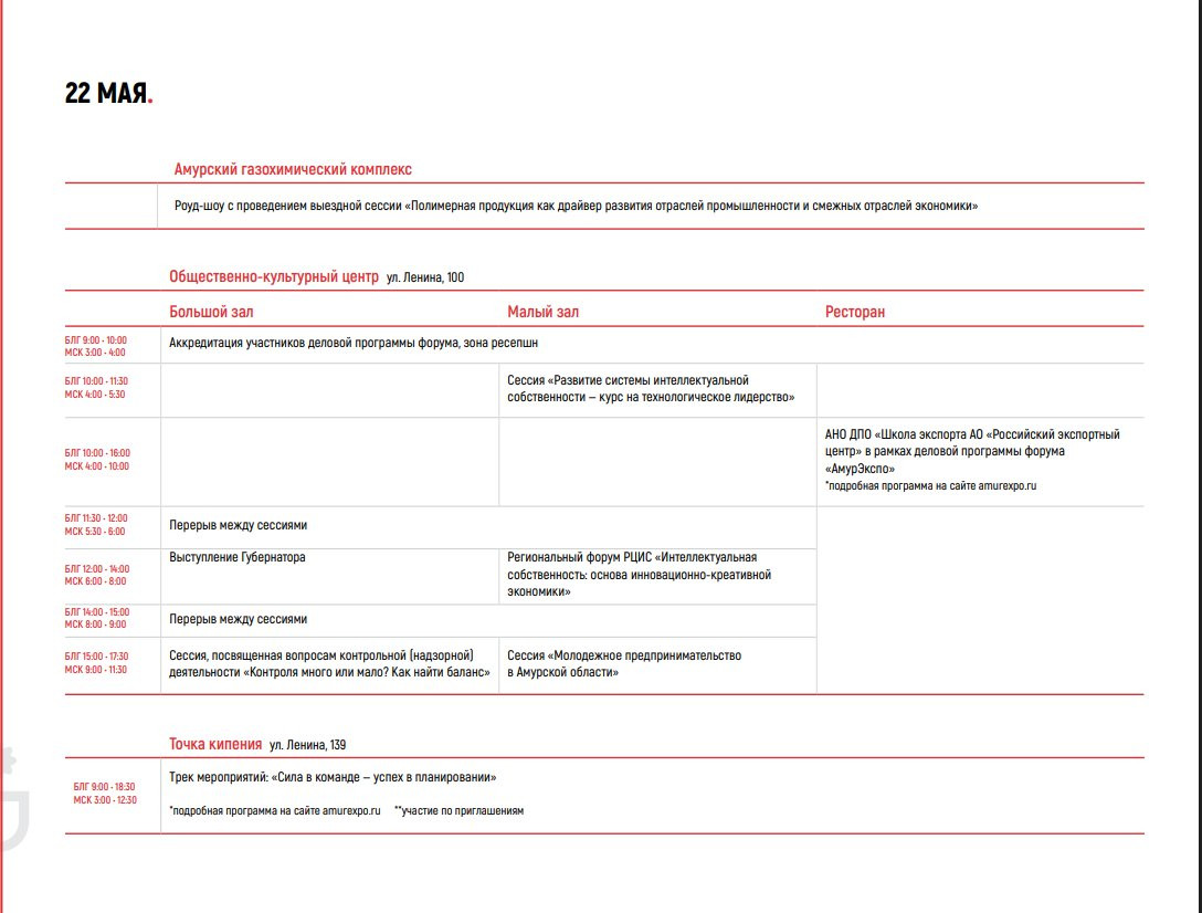 Организаторы российско-китайского форума «АмурЭкспо» опубликовали расписание деловой программы