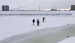 Ледяной бассейн для «ЗимФестАмура» обустроят в затоне «Серебряной мили» Благовещенска