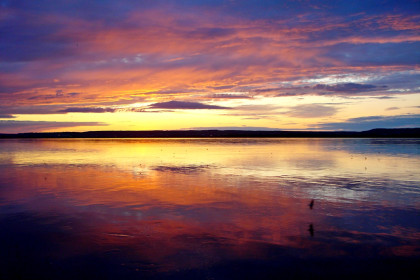 Закат на реке Зея