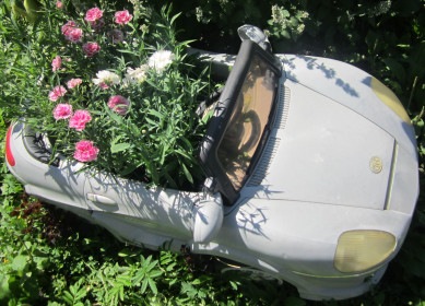 Теперь в машине катаются гвоздики.