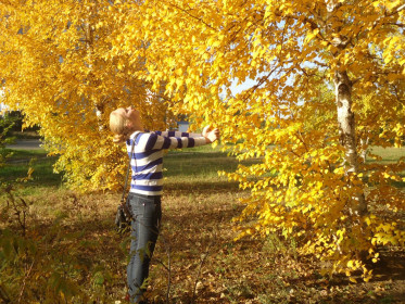 И золотом окутала нас осень...
