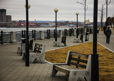 Два государства разделяет р.Амур. Благовещенск