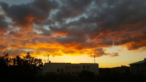 Закат в АмГУ, 5 корпус