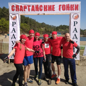 Наша команда на турбазе Мухинка