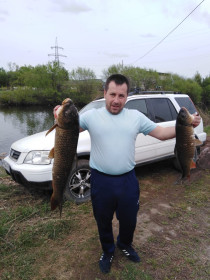 Сазаны 8,8 кг и 3,8 кг
