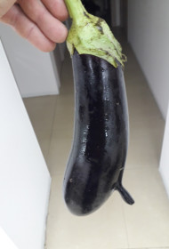 Необычный баклажан выращенный в Благовещенске