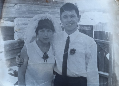 Валентина и Виктор Еремеевы.  13.11.1969 г., д. Глухари