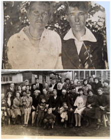 Семья Руденко. 05.05.1934 г / 1984. с. Поярково