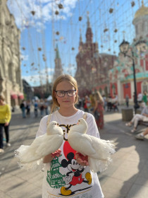 Моя дочь на Красной площади