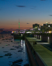 Ледоход на набережной Амура