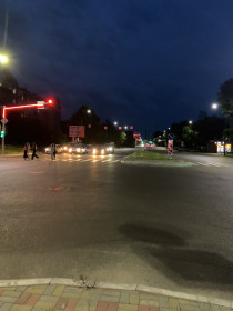 Пересечение улиц Кузнечной — Горького