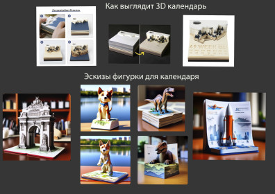 3D календарь