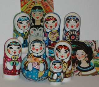 Матрешки «Эвенкийки»