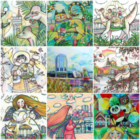 Авторские открытки «Достопримечательности Приамурья и Благовещенска»