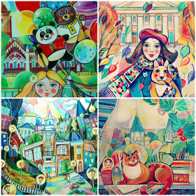 Авторские открытки «Достопримечательности Благовещенска»