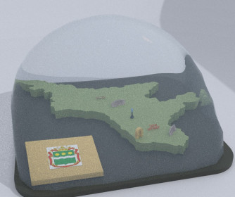 Стеклянный шар с Амурской областью