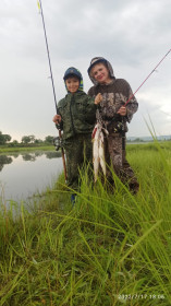 Первая тренировка, первая щука. р. Зея